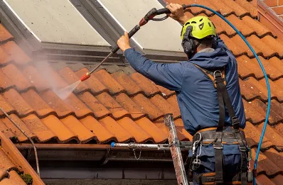 Démoussage et hydrofuge de toiture à Charlas